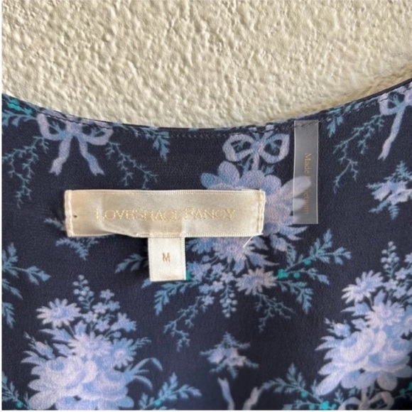 LoveShackFancy Brickell Floral Silk Mini Dress - Picture 7 of 8